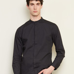 NEOBLU Bart Mao Collar Long Sleeve Poplin Shirt