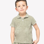 Native Spirit Kids Terry Towel Polo Shirt