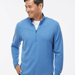 Men's 3-Stripes Quarter-Zip Sweater Pullover