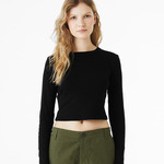 Bella Micro Rib Long Sleeve Baby T-Shirt