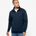 Kariban Zip Neck Sweatshirt