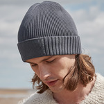 Beechfield Organic Cotton Engineered Patch Beanie