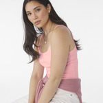 Women’s micro rib spaghetti strap tank