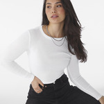 Women’s micro rib long sleeve baby t-shirt