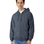 Softstyle™ midweight fleece adult full-zip hooded sweatshirt