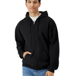 Softstyle Midweight Fleece Adult Full Zip Hooded Sweatshirt
