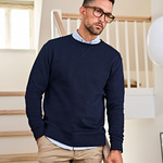 Ribbed Interlock Crewneck