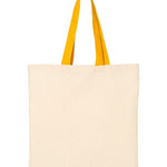 Economical Tote with Contrast-Color Handles